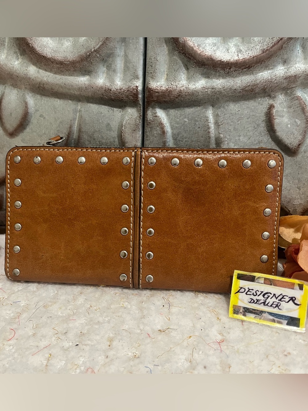 MICHAEL KORS Astor Leather Wallet Luggage Tan - Picture 2 of 9